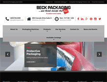 Tablet Screenshot of beckpackaging.com